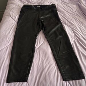 Express Black Faux Leather Pants
